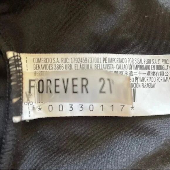 Forever 21 Open Back Black One Piece Swimmsuit SZ S - Picture 9 of 9